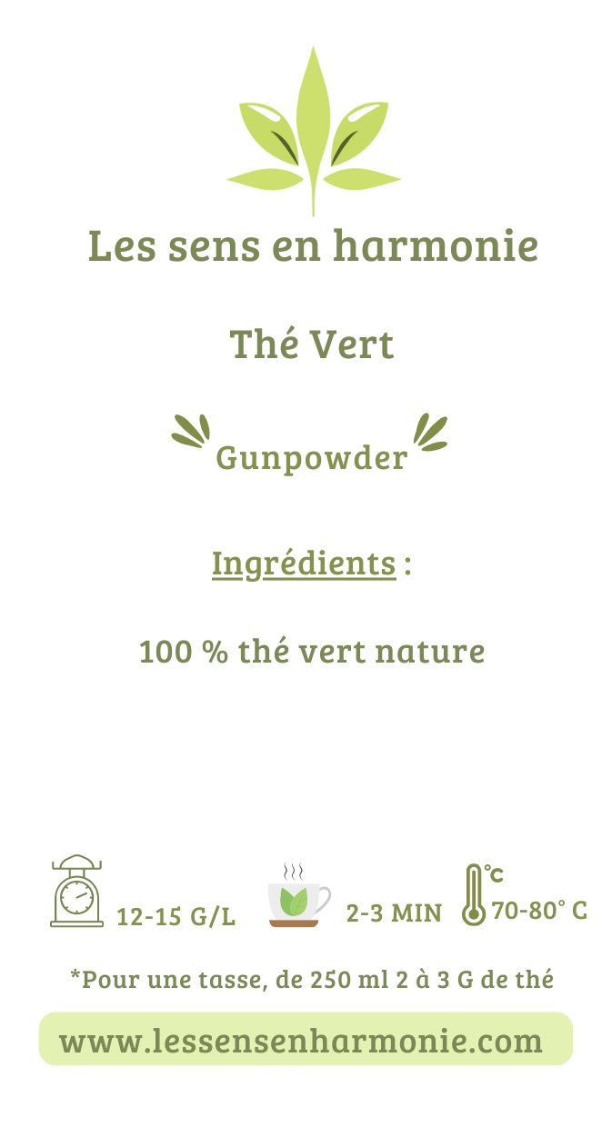 Thé vert Gunpowder