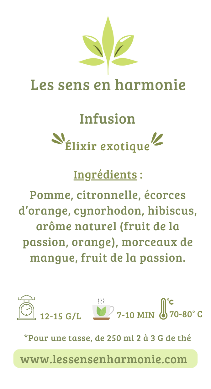 Infusion Élixir exotique